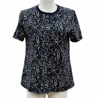 Hermes RE Boucles Cotton Allover Pattern Short Sleeve Shirt