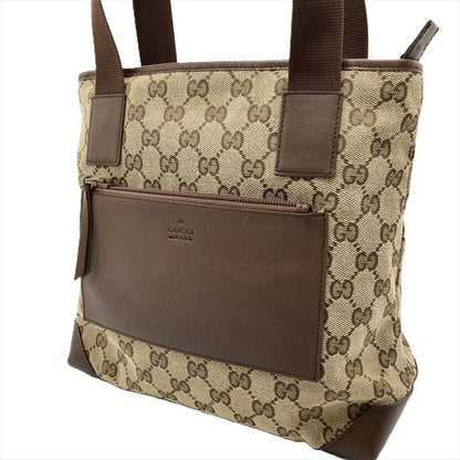 Gucci Tote Bag GG Canvas Leather Beige 019 0402 Women