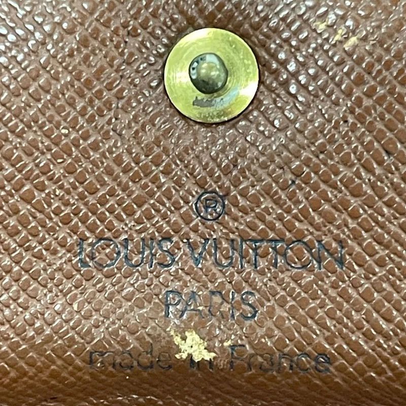 Louis Vuitton Monogram Pochette Portmonnaie Cles Di Long Wallet M61725 Brown