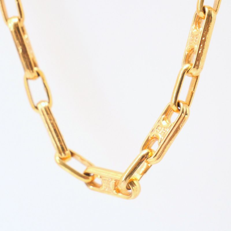 OLD Celine Old Celine Vintage Necklace Macadam Gold Chain Long Necklace