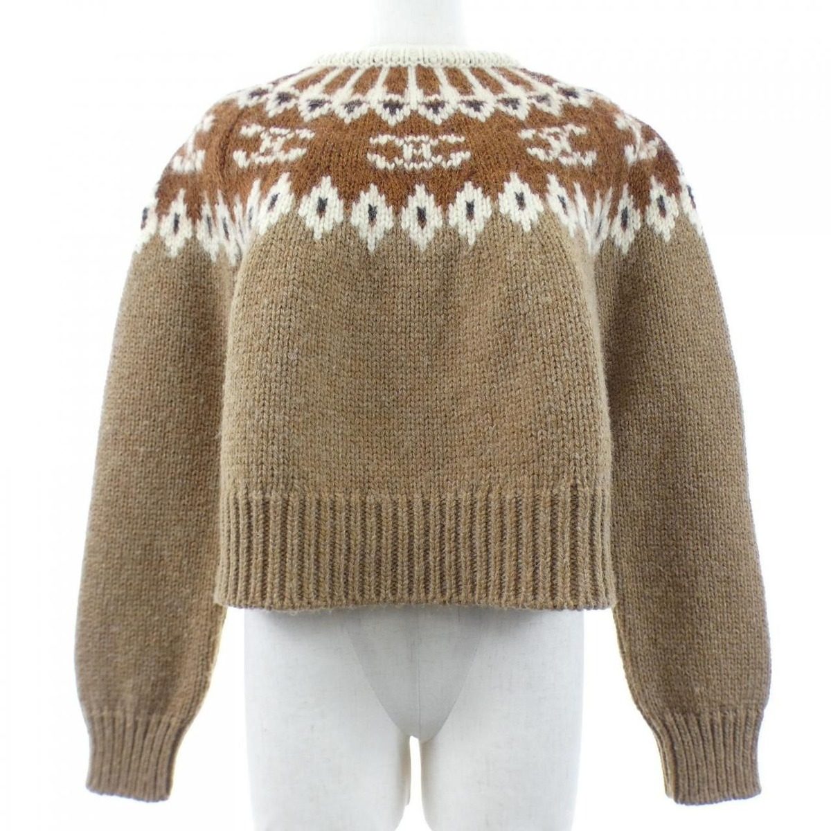 Celine Triomphe Crew Neck Sweater Knit