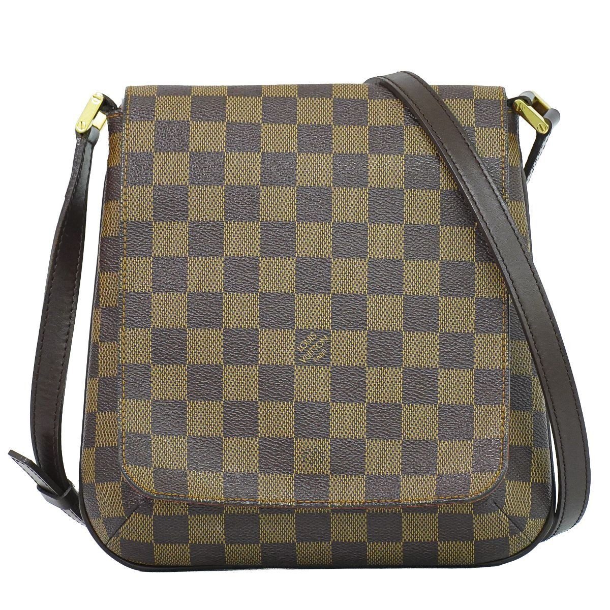Louis Vuitton LV Musette Salsa Long Damier Ebene Shoulder Bag Pochette Brown