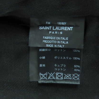 Saint Laurent Paris Patch Vintage Processing Calfskin Leather Rider — view 11