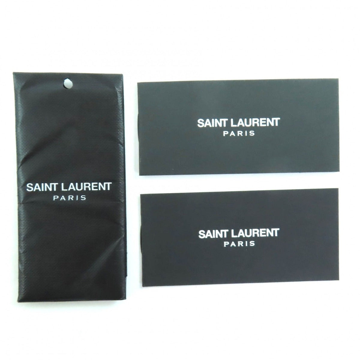 Saint Laurent Paris Patch Vintage Processing Calfskin Leather Rider — view 14