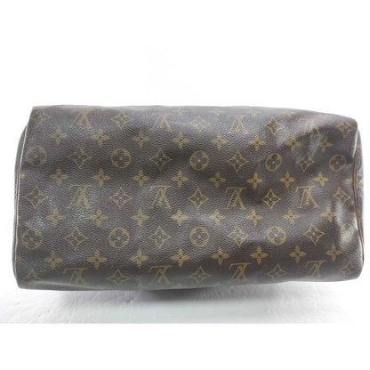 Louis Vuitton Handbag Speedy 35 Brown Monogram Canvas Mini — view 7