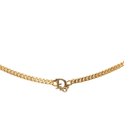 Dior Logo Necklace Gold Plated