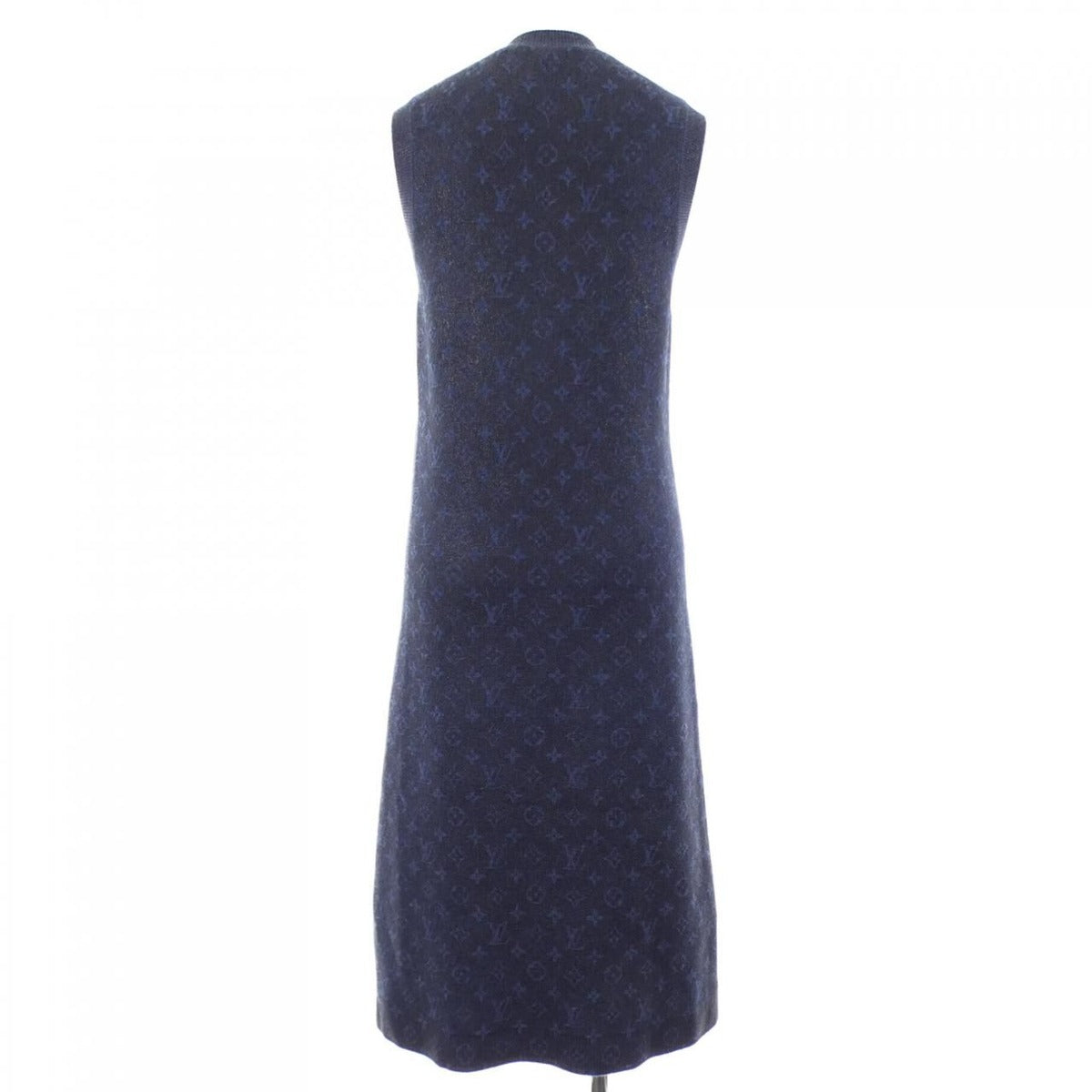 Louis Vuitton Dress Cashmere Navy — view 2