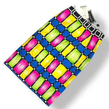 Versace Gianni Skirt Plaid Multicolor 38 — view 3