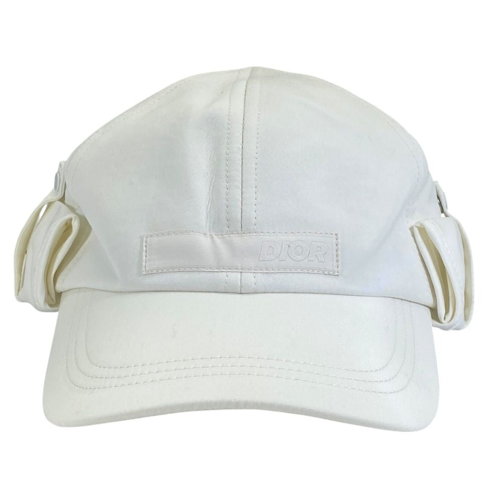 Dior Parley Collaboration Hat Cap Logo Sunshade Cotton Off-white