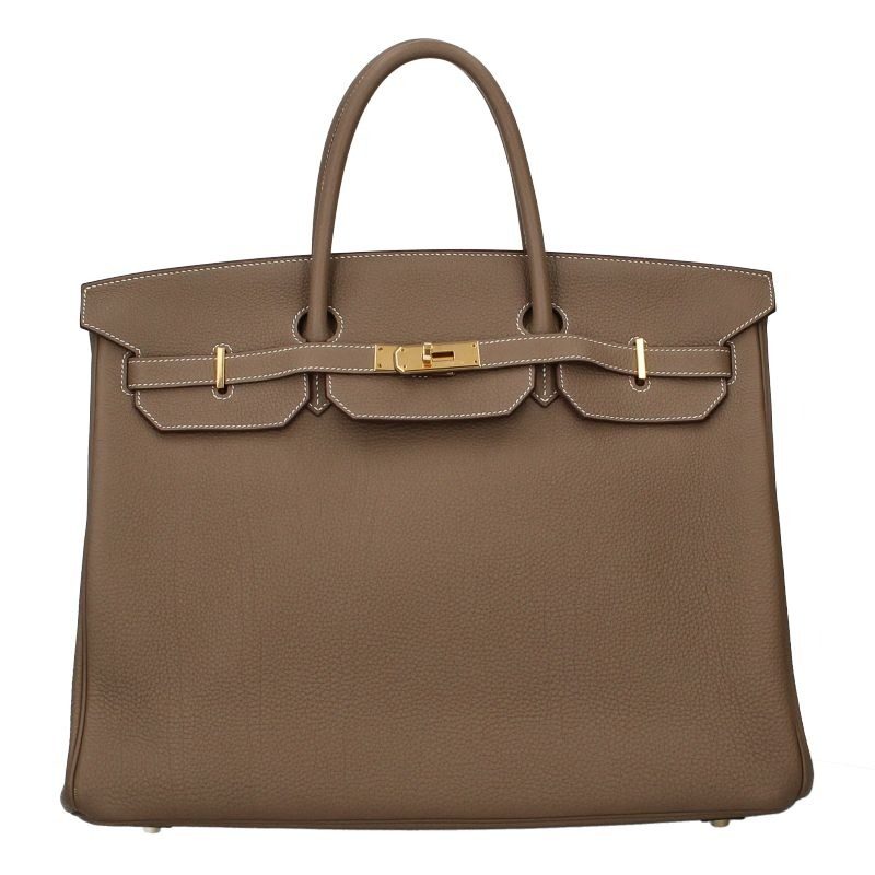 Hermes Birkin 40 Togo Handbag Etoupe