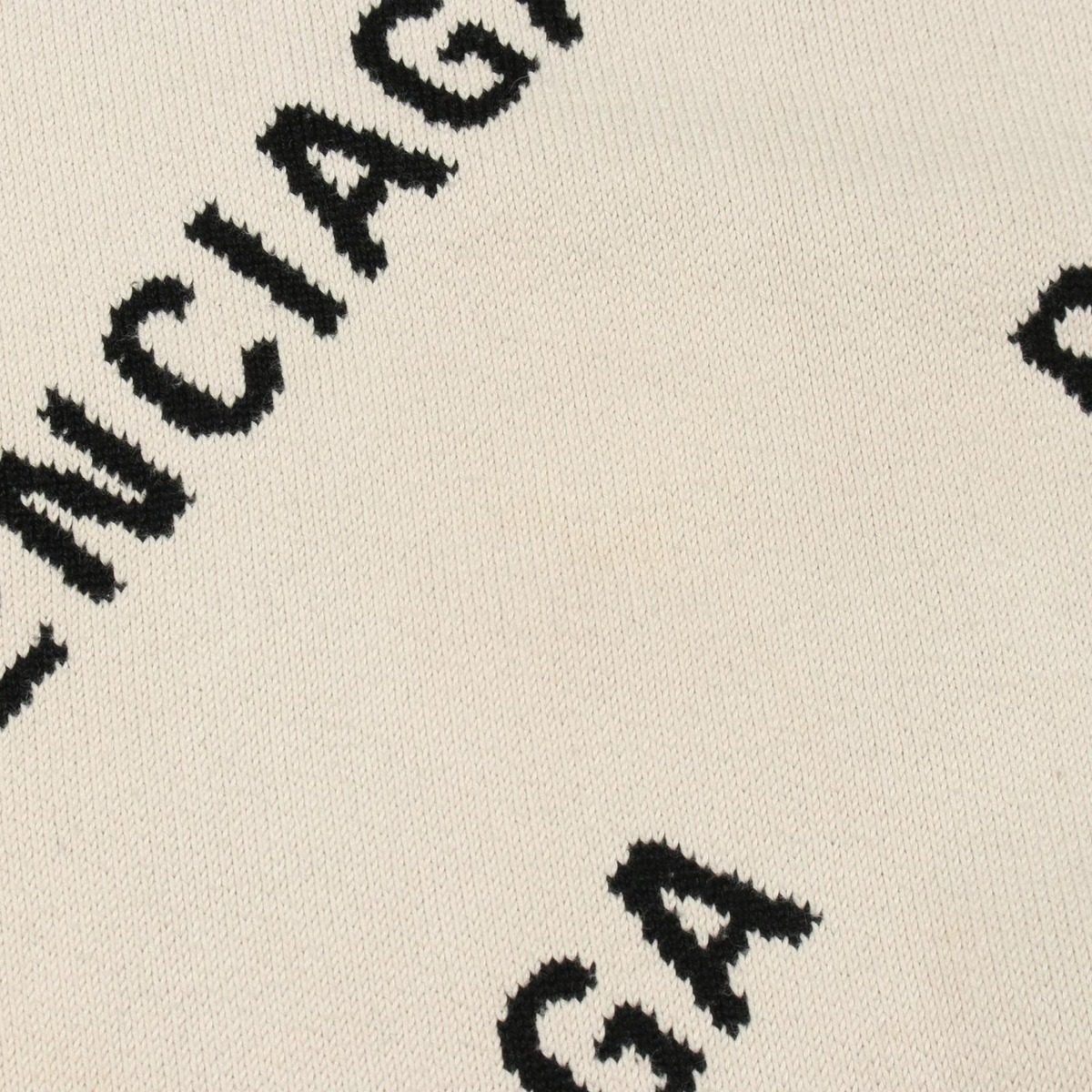Balenciaga Knit Overall Logo Cotton Wool — view 6