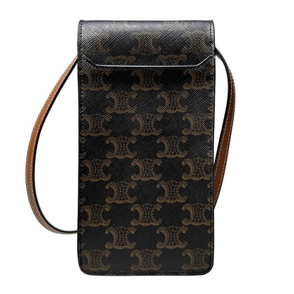 Celine Triomphe Canvas Mobile Pouch Smartphone Shoulder Bag — view 2