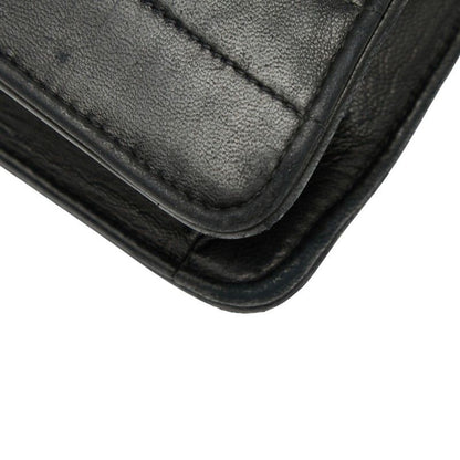 Chanel Coco Mark Crossbody Shoulder Bag Black Lambskin Women Chanel