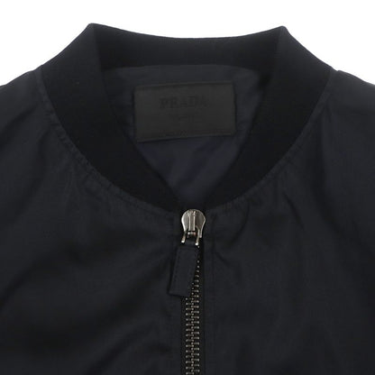 Prada 22SS Sgc006 Re-nylon Triangle Logo Triangle Plate Zip Up Bomber Jacket
