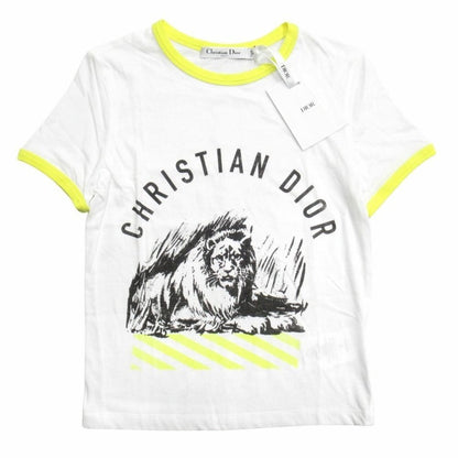 Dior D-jungle Pop Logo Lion T-Shirt Vintage Print XS White