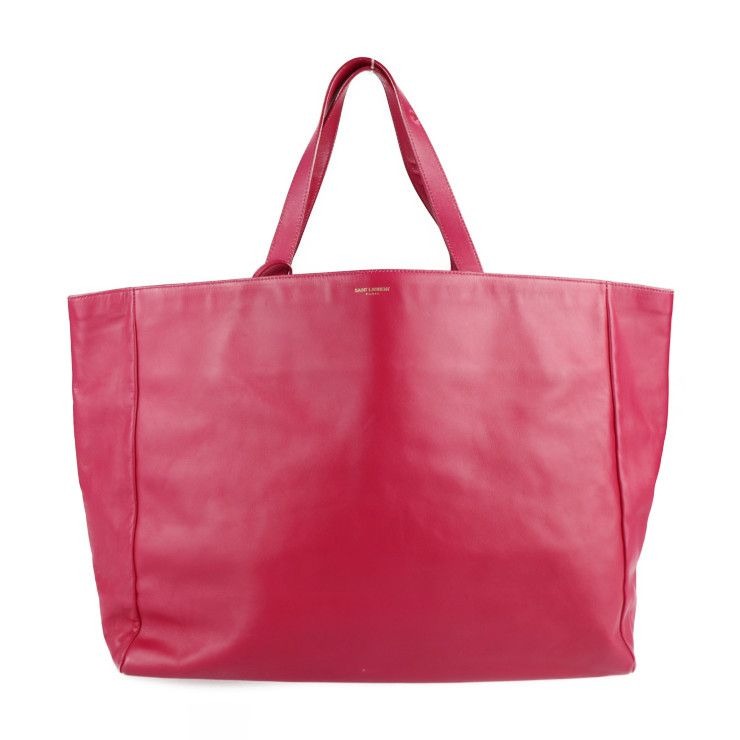 Saint Laurent Paris Vaulisse Tote Bag Leather Suede Fuchsia Pinkish