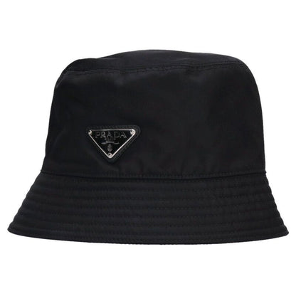 Prada 1hc137 Re-nylon Triangle Plate Nylon Bucket Hat Men's M