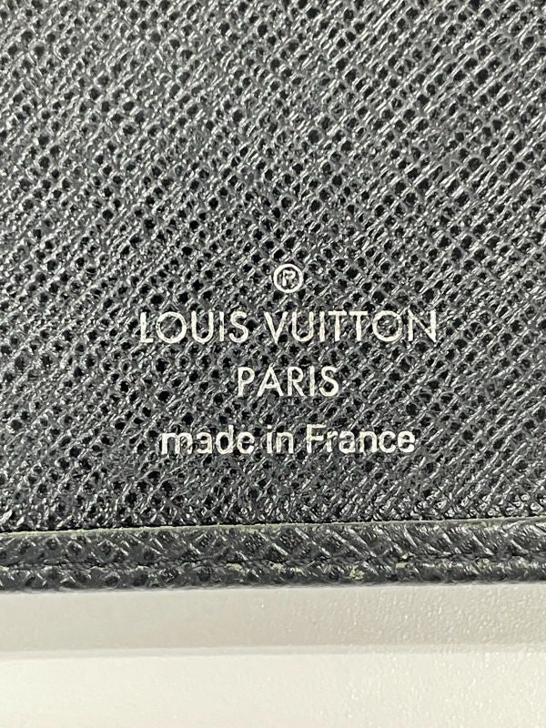 Louis Vuitton Taiga Portefeuille Brazza Long Wallet Billfold M32572 Ardoise