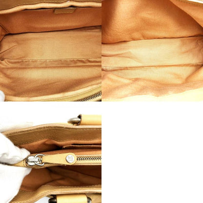 Celine CE00 13 Boogie Bag Handbag Beige Leather Women Men Fashion