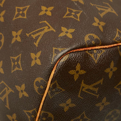 Louis Vuitton Monogram Keepall 55 Boston Bag Travel Bag M41424 Brown PVC