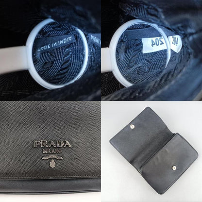 Prada Patina City Chain Black Saffiano Leather 1bd009204