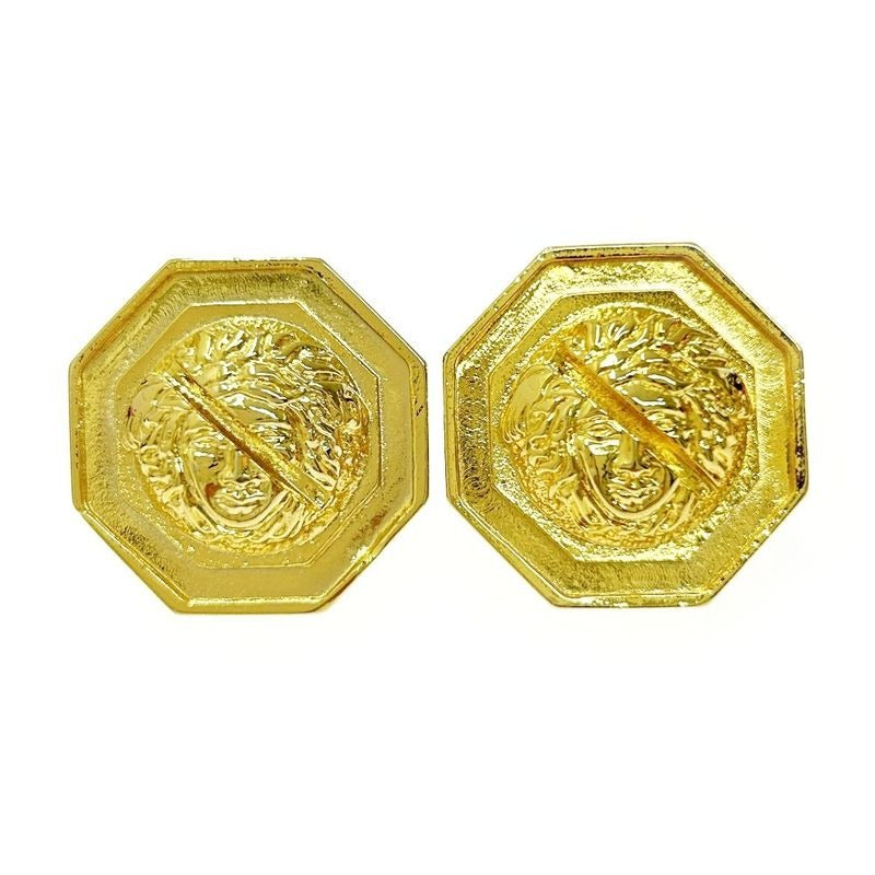 Gianni Versace GP Medusa Earrings Gold