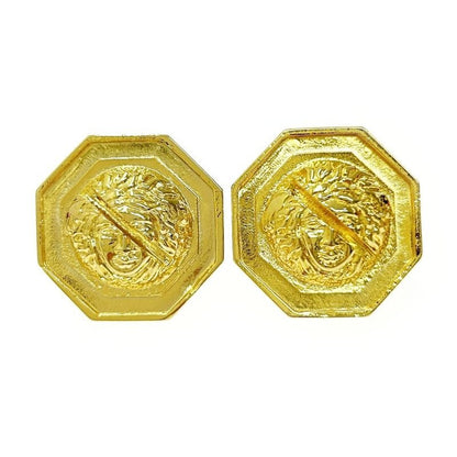 Gianni Versace GP Medusa Earrings Gold