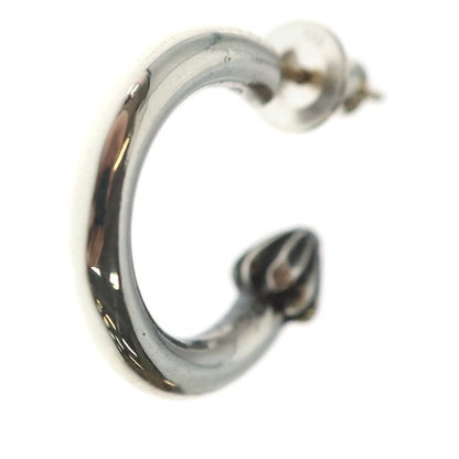 Chrome Hearts Hoop Plain Earrings Silver