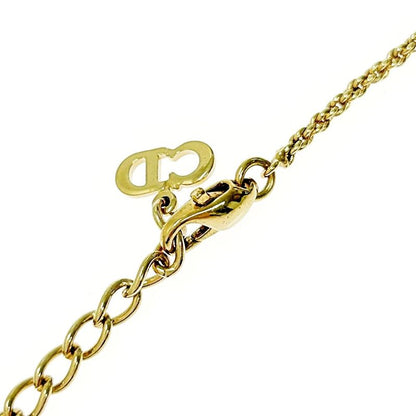 Christian Dior GP Rhinestone Faux Pearl Necklace Women 327997 Necklace