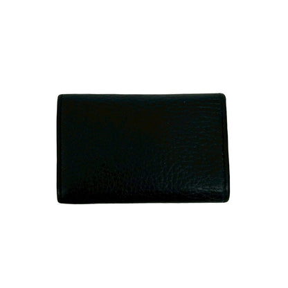 Gucci GG Marmont Logo Leather Trifold Key Case Key Cover Key Ring Black — view 2