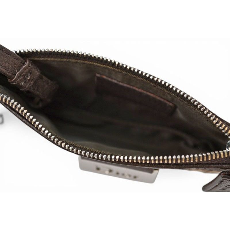 Dior Key Pouch Coin Case Street Chic Beige Brown — view 6