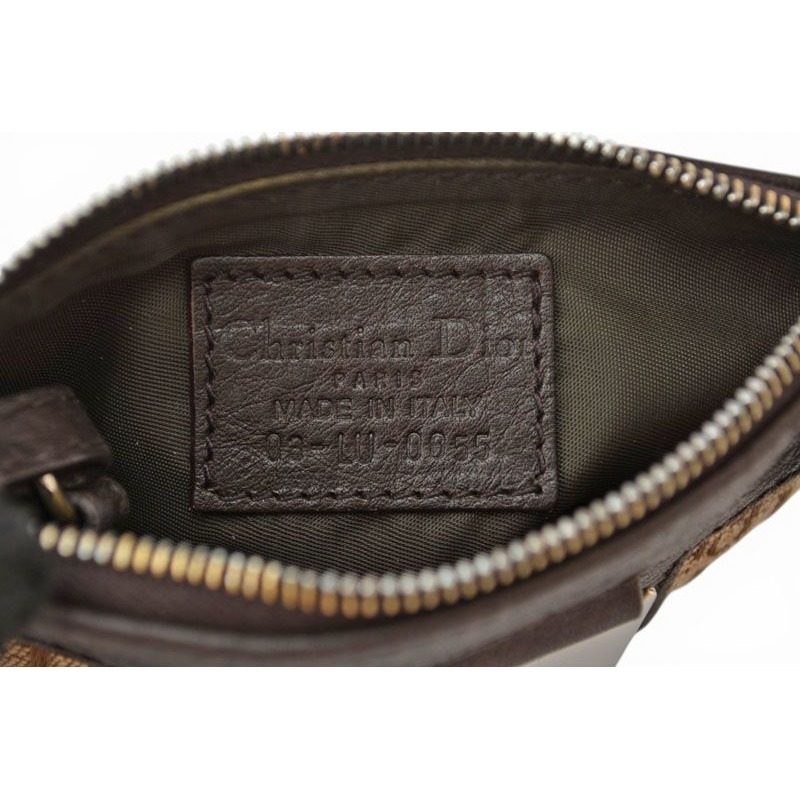 Dior Key Pouch Coin Case Street Chic Beige Brown — view 7