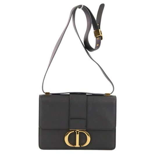Dior 30 Montaigne Leather Bag Black