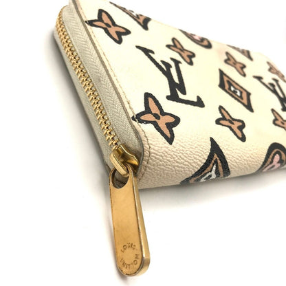 Louis Vuitton Monogram Wild at Heart Zippy Wallet Beige Animal — view 4