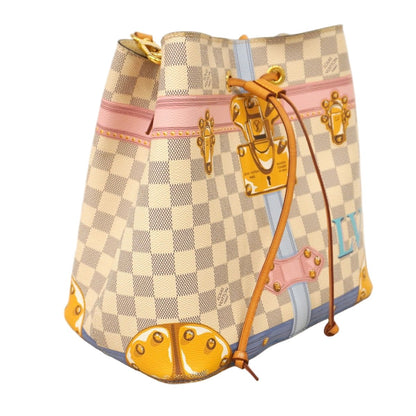 Louis Vuitton Shoulder Bag Damier Azur Summer Trunk Neo Noe White — view 2