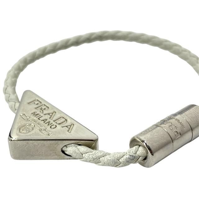 Prada 1ib350 Bracelet Bangle Accessories Jewelry Small Item Triangle Logo Metal