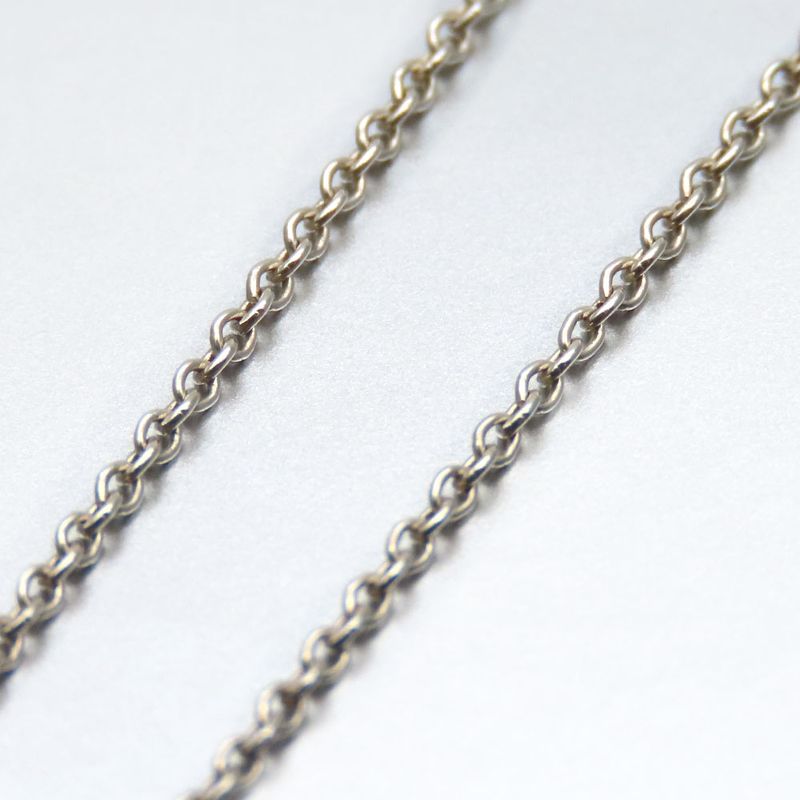 Tiffany & Co Necklace Curved Heart 925 Silver Approx 4.3g Silver Elsa Peretti