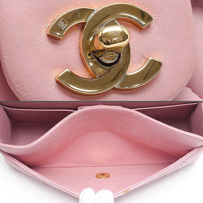 Chanel Matelasse 25 Chain Shoulder Bag In Lambskin Pink
