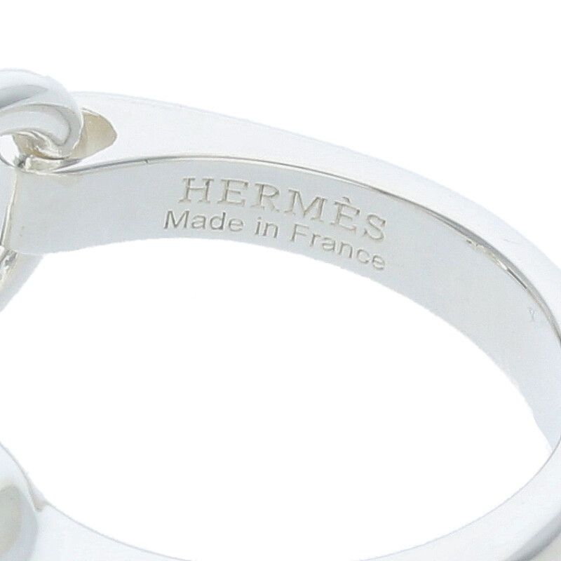 Hermes Galop Ring Galop Silver Ring Men's 56 Size 16