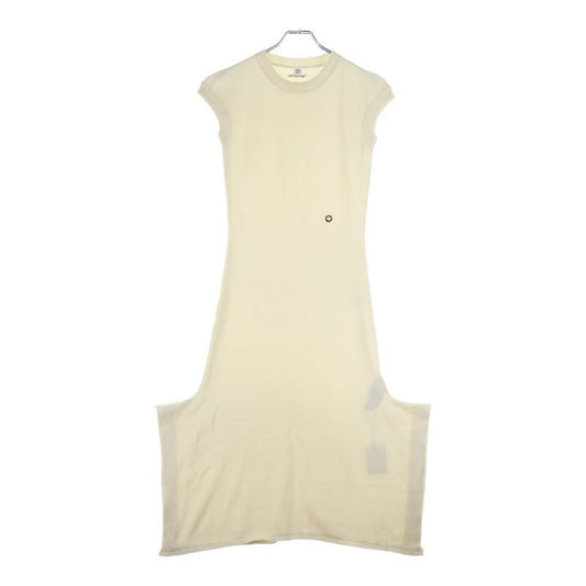 Hermes 23 SS Cashmere Knit One Peace Long Dress Women Ivory