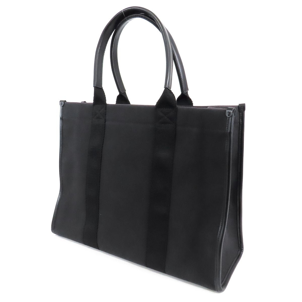 Balenciaga Tote Bag Black Canvas Leather — view 2
