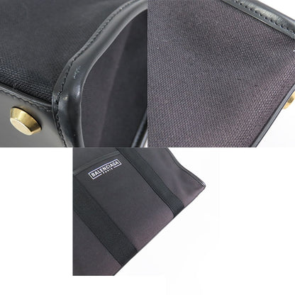 Balenciaga Tote Bag Black Canvas Leather — view 6