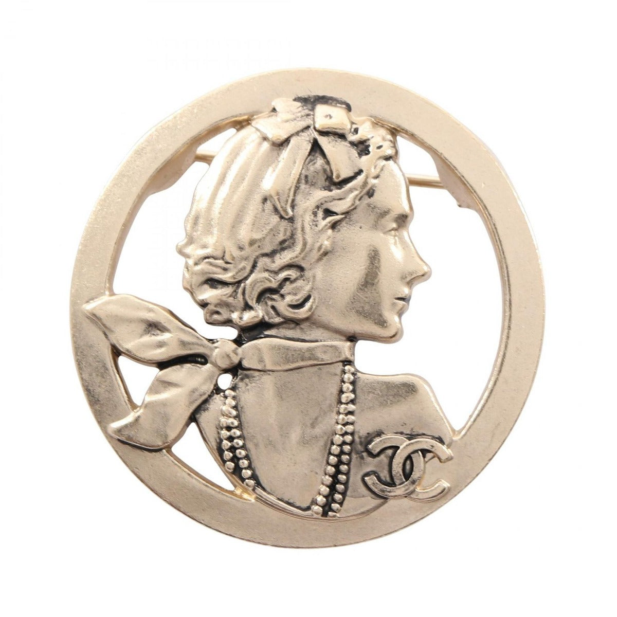 Chanel Brooch Mademoiselle CC Logo