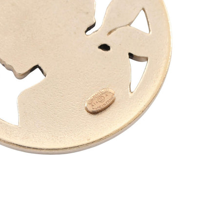 Chanel Brooch Mademoiselle CC Logo — view 3
