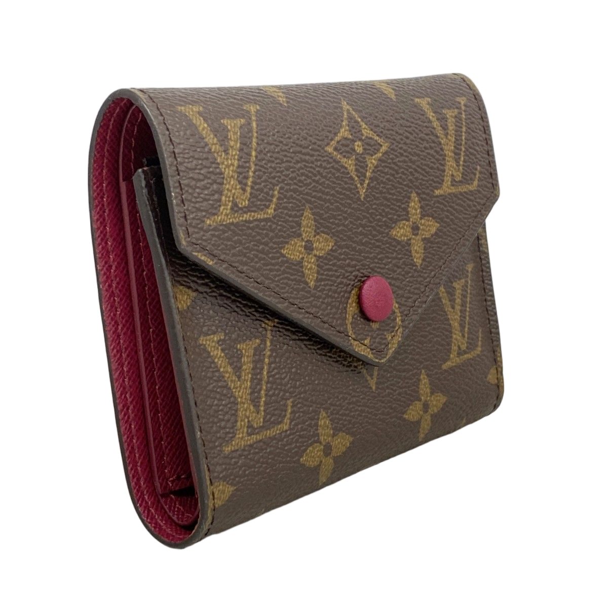 Louis Vuitton Trifold Wallet Monogram Portefeuille Victorine Fuchsia — view 2