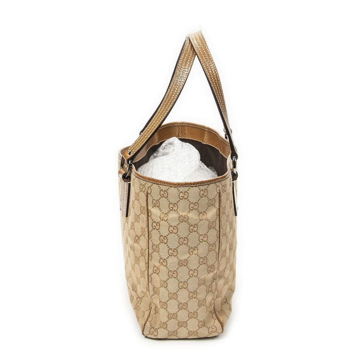 Gucci Shoulder Tote Tongue Beige GG Canvas — view 3