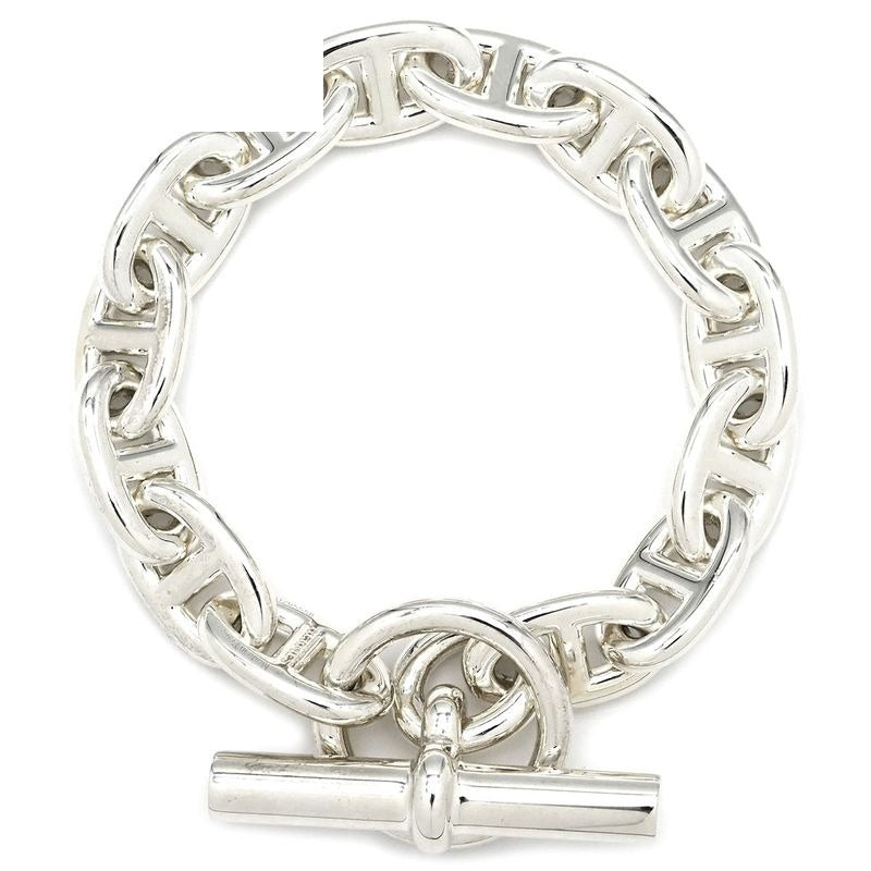Hermes Bracelet Chaine D'ancre MM Silver 925 14 Links Star Ring