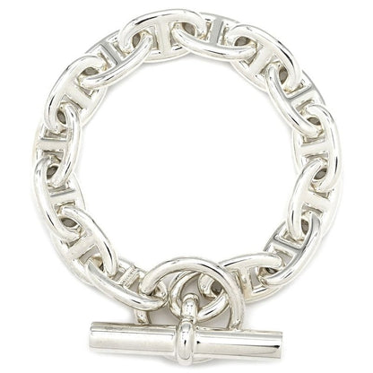 Hermes Bracelet Chaine D'ancre MM Silver 925 14 Frames Star Ring