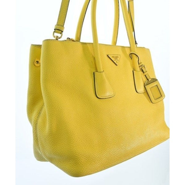 Prada Tote Leather Yellow — view 12