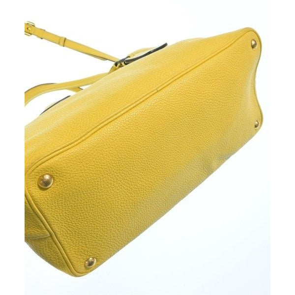 Prada Tote Leather Yellow — view 15
